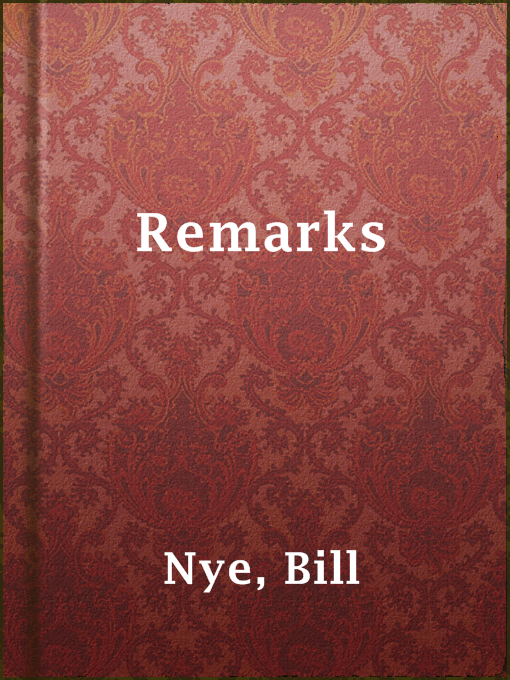 Title details for Remarks by Bill Nye - Available